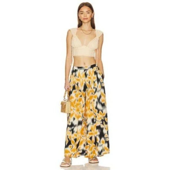 Free People Pants - 044 Free People x Revolve Bali Wild Child Pleated Pant in Night Combo Size XS